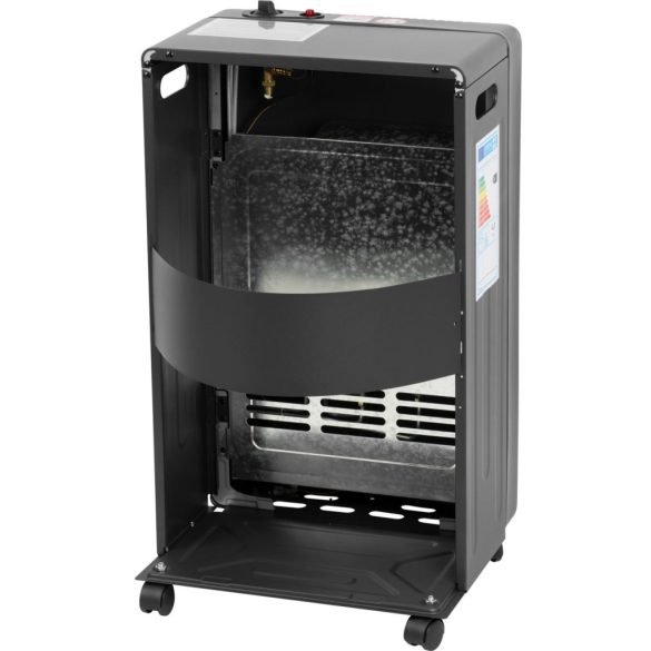 Strend Pro DA-201F hősugárzó, gázos, hordozható, energiatakarékos, 4,2 kW, fekete