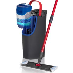 Felmosó szett, Vileda H2Pro, lapos, mikroszálas, vízelválasztó rendszerrel a higiénikus, csíkmentes tisztításhoz, mosógépben mosható, minden kemény padlóra