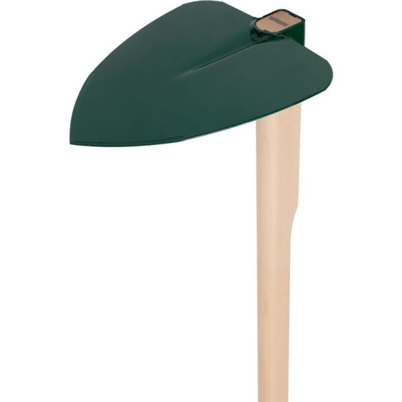 Kerti kapa, Fed, sötétzöld, hegyes, 120 cm nyél, 18 cm munkaszélesség, acél fej, fa nyél