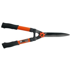 Sövényvágó olló, Strend Pro Garden KT3917B, narancssárga/fekete, 55 cm, alumínium nyél, hullámos acél penge