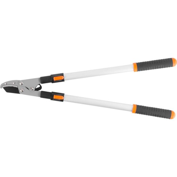 Ágvágó olló, Strend Pro Garden KT3859, fehér, 75–100 cm, alumínium nyél, acél penge, üllős, teleszkópos, maximum 30 mm átmérő
