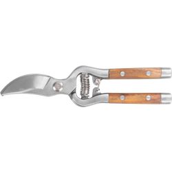   Metszőolló, Strend Pro Garden P1013, piros, 200 mm, acél test, fa fogantyú, acél penge, maximum 20 mm átmérő