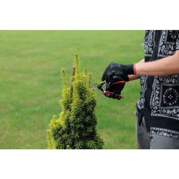 Metszőolló, Strend Pro Premium 3103A-2, piros, 200 mm, alumínium test, szénacél penge, maximum 20 mm átmérő