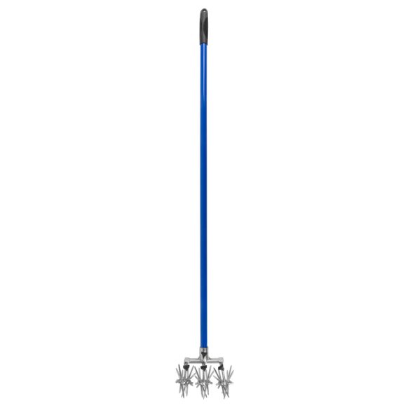 Kézi kultivátor, Strend Pro Garden CU-902, kék/ezüst, horganyzott acél, acél nyél, 3 soros