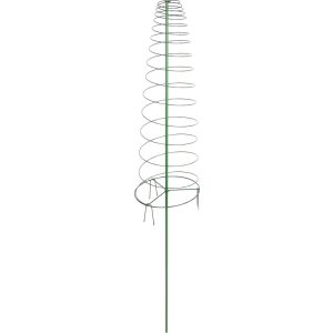 Növénytámasz, Strend Pro Garden GreenGarden Toma, zöld, 165 x 30 cm, spirál rúd, paradicsomhoz és kúszónövényekhez, 3 db klipsz