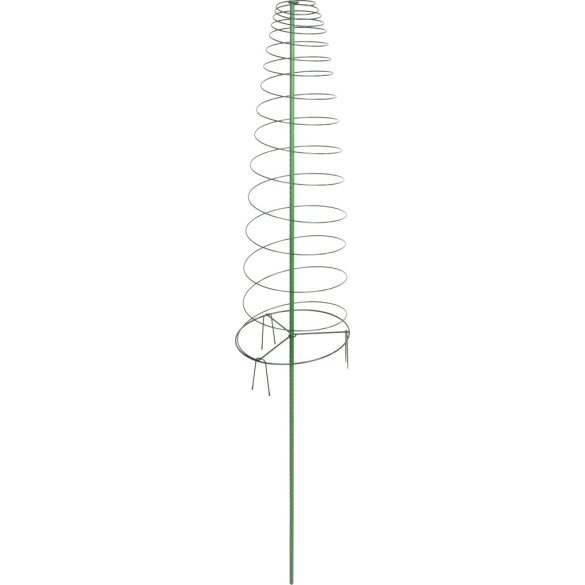 Növénytámasz, Strend Pro Garden GreenGarden Toma, zöld, 165 x 30 cm, spirál rúd, paradicsomhoz és kúszónövényekhez, 3 db klipsz