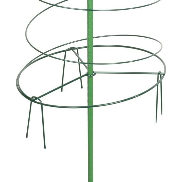 Növénytámasz, Strend Pro Garden GreenGarden Toma, zöld, 165 x 30 cm, spirál rúd, paradicsomhoz és kúszónövényekhez, 3 db klipsz