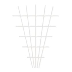   Futtatórács, Strend Pro Garden MEV5, fehér, 145 x 5 x 75 cm, 4/4,7 mm, V-alakú, porszórt acél, beltéri és kültéri használatra