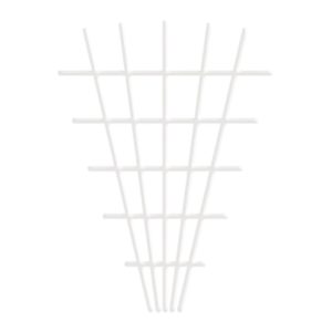 Futtatórács, Strend Pro Garden MEV5, fehér, 145 x 5 x 75 cm, 4/4,7 mm, V-alakú, porszórt acél, beltéri és kültéri használatra