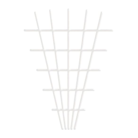 Futtatórács, Strend Pro Garden MEV5, fehér, 145 x 5 x 75 cm, 4/4,7 mm, V-alakú, porszórt acél, beltéri és kültéri használatra