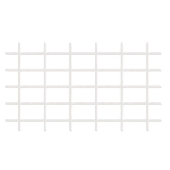 Futtatórács, Strend Pro Garden MEK6, fehér, 145 x 42,5 cm, szögletes, 4/4,7 mm, PVC bevonatú acél, beltéri és kültéri használatra