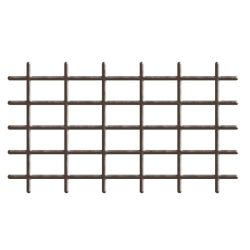   Futtatórács, Strend Pro Garden, MEK6, barna, 145 x 72,5 cm, szögletes, 4/4,7 mm, PVC bevonatú acél, beltéri és kültéri használatra