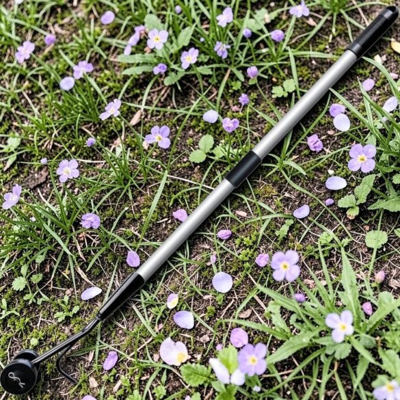 Kerti gyomeltávolító, Aquacraft 380910, ezüst, alumínium nyél, acél kés, műanyag görgők, padlólap és járdalap fugaközökhöz