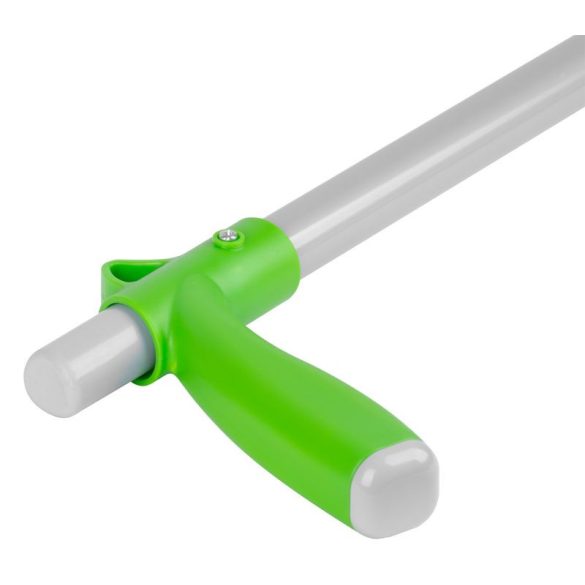 Kézi szemétszedő, Strend Pro Premium, ezüst, 100 cm, alumínium nyél, acél tüskék, hajlás nélkül használható, kerti és közterületi szemétszedéshez