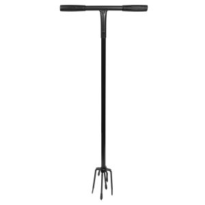 Kézi kultivátor, Strend Pro Garden Herrison C9303, fekete, acél, 97 x 39 cm, összecsukható, talajlazító, T markolat