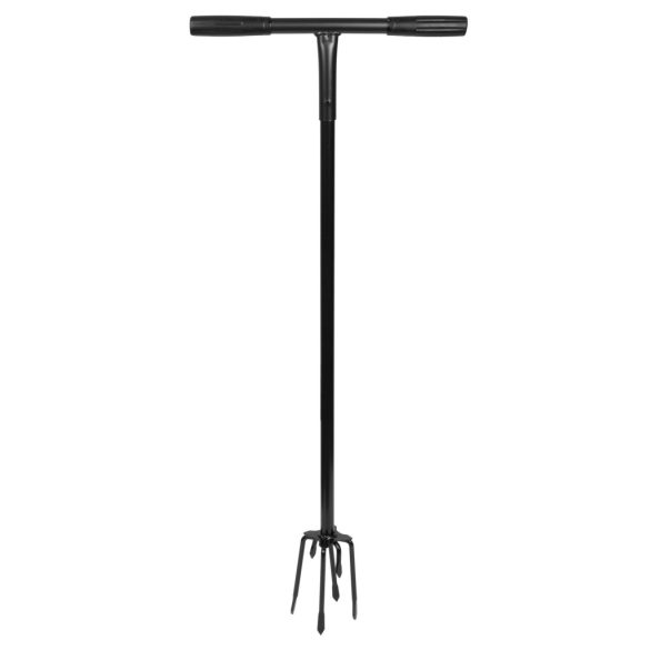 Kézi kultivátor, Strend Pro Garden Herrison C9303, fekete, acél, 97 x 39 cm, összecsukható, talajlazító, T markolat