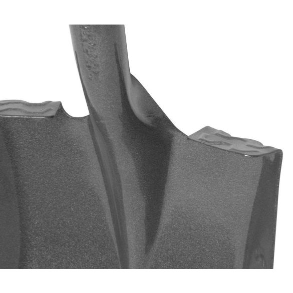 Lapát, Strend Pro Garden Premium ErgoBULL, szürke, 115 cm, 23 cm munkaszélesség, acél fej, üvegszálas nyél, D markolat, egyenes