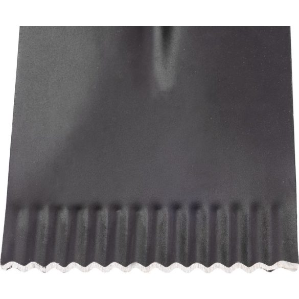 Ásó, Strend Pro Premium RedShark, 115 cm, egyenes fej, fekete/piros, acél fej, üvegszálas nyél, D markolat, fogazott él, bordázott