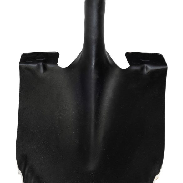 Ásó, Strend Pro Premium RedShark, 115 cm, hegyes fej, fekete, acél fej, fa nyél, D markolat, fogazott él, bordázott