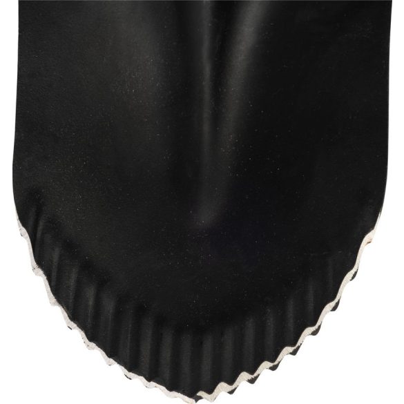 Ásó, Strend Pro Premium RedShark, 115 cm, hegyes fej, fekete, acél fej, fa nyél, D markolat, fogazott él, bordázott