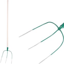   Villa, Strend Pro Garden F123 Bavorky, zöld, acél fej, fa nyél, 3 ágú, fogantyúval