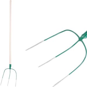 Villa, Strend Pro Garden F123 Bavorky, zöld, acél fej, fa nyél, 3 ágú, fogantyúval