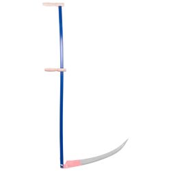   Kaszanyél, Strend Pro Garden, 145 cm, kék, porfestett acél, 2 fa markolat, korrózióálló, univerzális csatlakozás