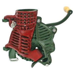 Kukoricamorzsoló, Strend Pro Garden Corny5G, piros/zöld, kézi, öntöttvas tárcsa, tartós, kompakt kialakítás, csavaros rögzítés