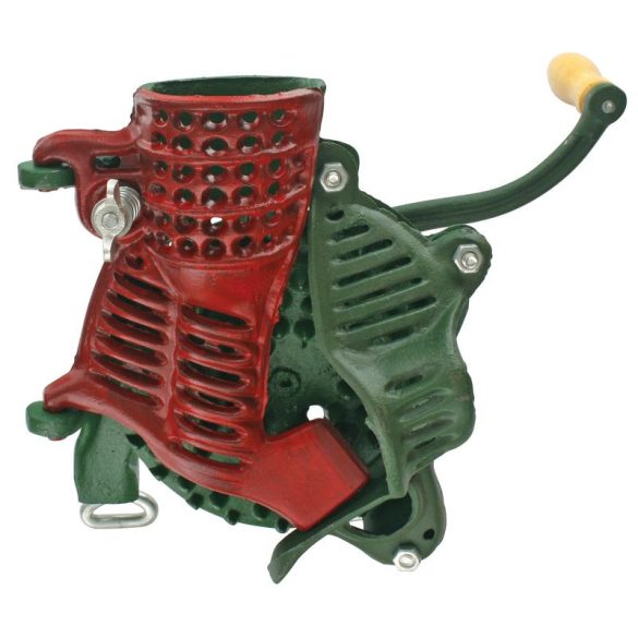 Kukoricamorzsoló, Strend Pro Garden Corny5G, piros/zöld, kézi, öntöttvas tárcsa, tartós, kompakt kialakítás, csavaros rögzítés