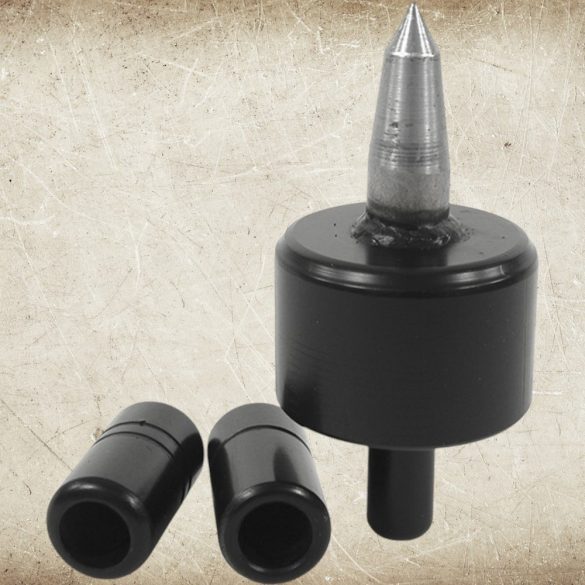 Kaszaverő üllő, Strend Pro Garden, fekete/ezüst, hegyes kivitel, kovácsolt acél, kasza élezéséhez és kalapálásához