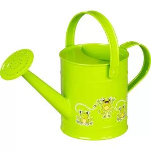 Kerti locsolókanna, Strend Pro Garden, zöld, 1,5 l, gyerek, béka mintás, fém, öntözőrózsával