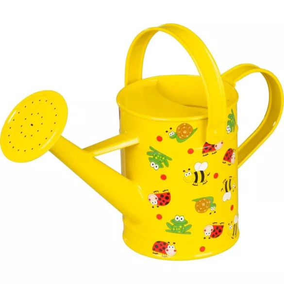 Kerti locsolókanna, Strend Pro Garden, sárga, 1 l, gyerek, állatos mintás, fém, öntözőrózsával
