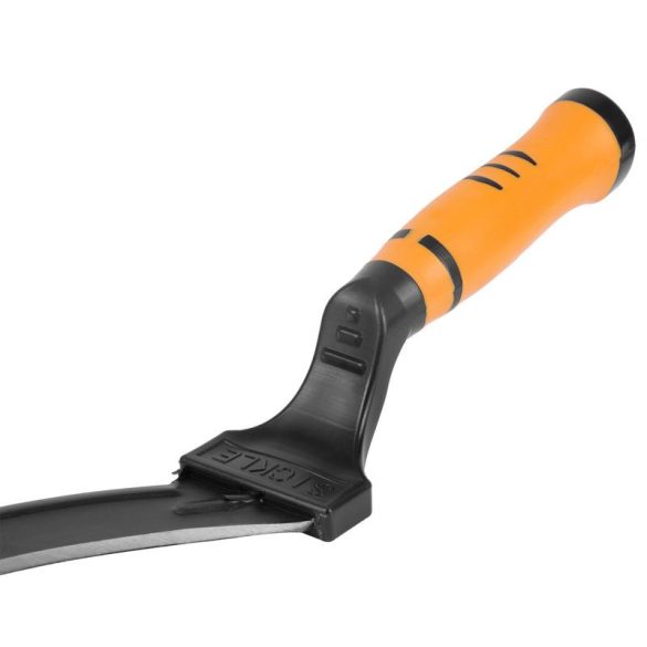 Sarló, Strend Pro Premium, 45 cm, fekete/narancssárga, kovácsolt acél penge, pengehossz: 35 cm, műanyag gumírozott nyél