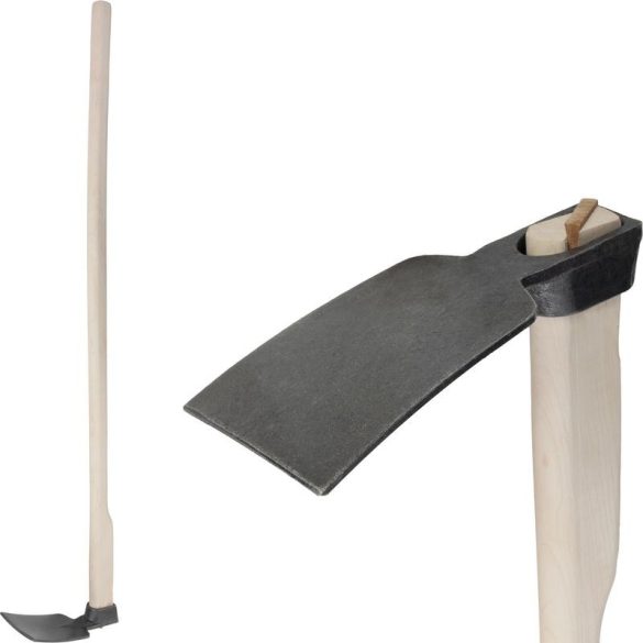 Kerti kapa, Strend Pro Garden Gardex Budak, sötétszürke, egyenes, acél fej, fa nyél