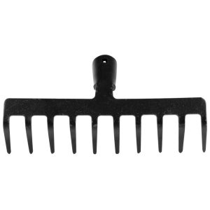 Kerti gereblyefej, Strend Pro Premium R-606, fekete, 10 fogú, acél, 26 cm munkaszélesség, nyél nélkül