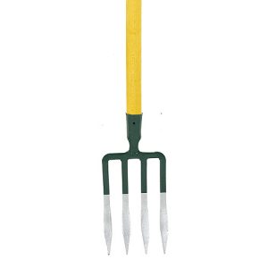 Villa, Strend Pro Garden GD-029O, acél fej, lakkozott fa nyél, 4 ágú, PH markolat