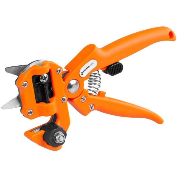 Oltófogó, Strend Pro Garden, narancssárga, acél penge, műanyag fej, Omega oltási módszer, szőlőhöz és gyümölcsfákhoz, 80% feletti sikerarány