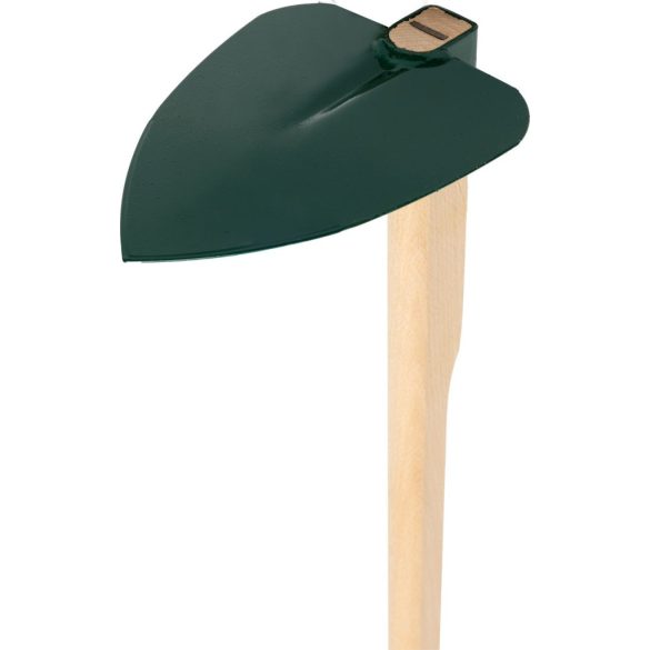 Kerti kapa, Fed, sötétzöld, hegyes, 120 cm nyél, 16,5 cm munkaszélesség, acél fej, fa nyél, szív alakú, 450 g