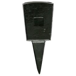   Kaszaverő üllő, Strend Pro Garden Cork WA047, fekete, szögletes kivitel, kovácsolt acél, kasza élezéséhez és kalapálásához