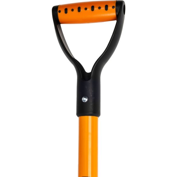 Ásó, Strend Pro Garden, hegyes fej, fekete/narancssárga, acél fej, üvegszálas nyél, D markolat