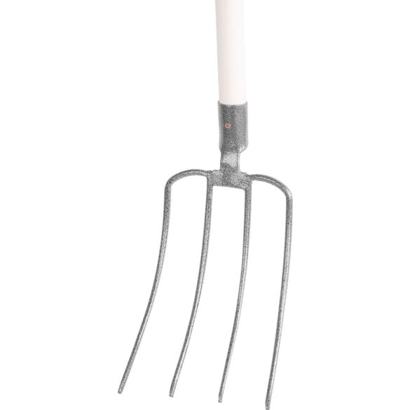 Villa, Strend Pro Garden F104KX.WH, szürke, acél fej, lakkozott fa nyél, 4 ágú, fogantyúval