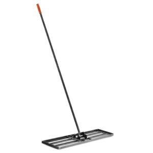 Kerti gereblye, Strend Pro Garden, 60 x 40 x 150 cm, gyepszintező, simító éllel