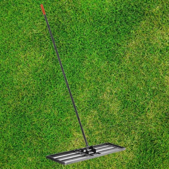 Kerti gereblye, Strend Pro Garden, 60 x 40 x 150 cm, gyepszintező, simító éllel