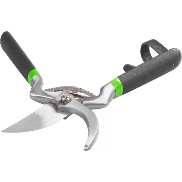 Metszőolló, Strend Pro Garden M0070, fekete, 220 mm, acél test, acél penge, maximum 20 mm átmérő