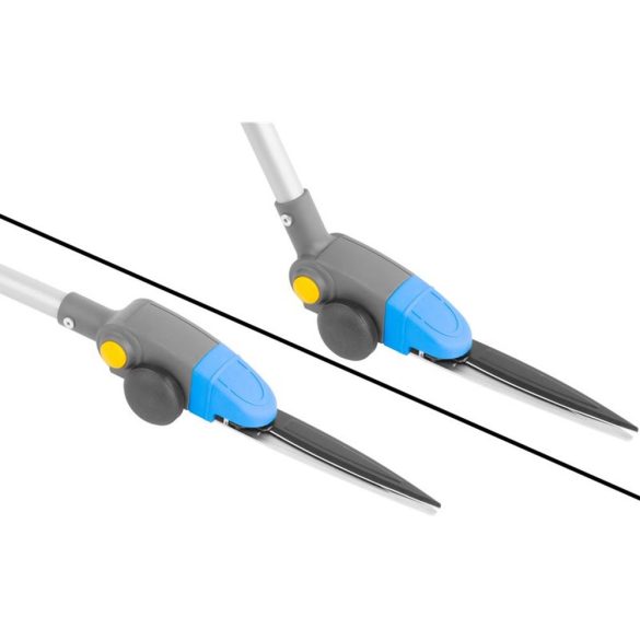 Szegélynyíró olló, Aquacraft Prémium P3531, 21 cm, acél penge, teleszkópos, forgófejes, 3 állítható vágási szög
