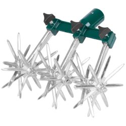   Kultivátorfej, Strend Pro Garden YardWorks CU-670, zöld, horganyzott acél, 6 tárcsás, rotációs, nyél nélkül