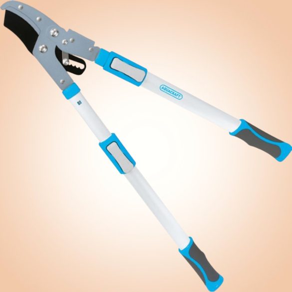 Ágvágó olló, Aquacraft 360770, fehér, 73,3 cm, alumínium nyél, acél penge, maximum 40 mm átmérő, teleszkópos