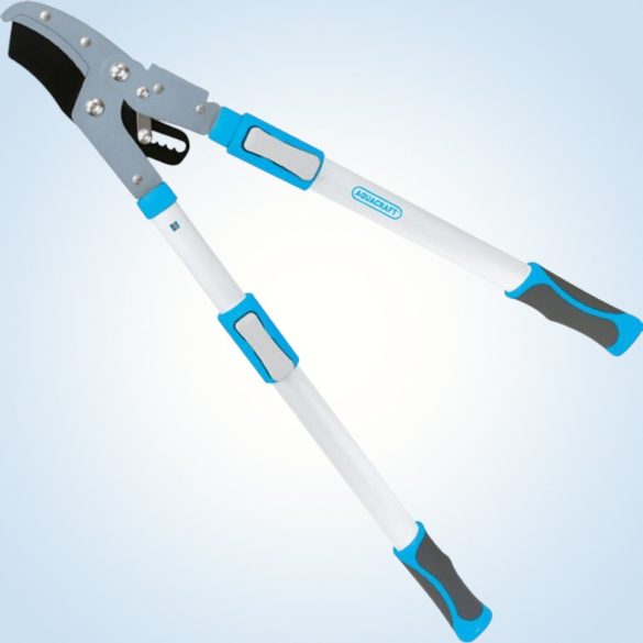 Ágvágó olló, Aquacraft 360770, fehér, 73,3 cm, alumínium nyél, acél penge, maximum 40 mm átmérő, teleszkópos