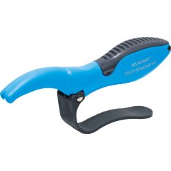   Késélező, Aquacraft 330850, kék/szürke, multifunkciós, beépített ujjvédő, rozsdásodás elleni védelem, késekhez, ágvágókhoz és kerti ollókhoz