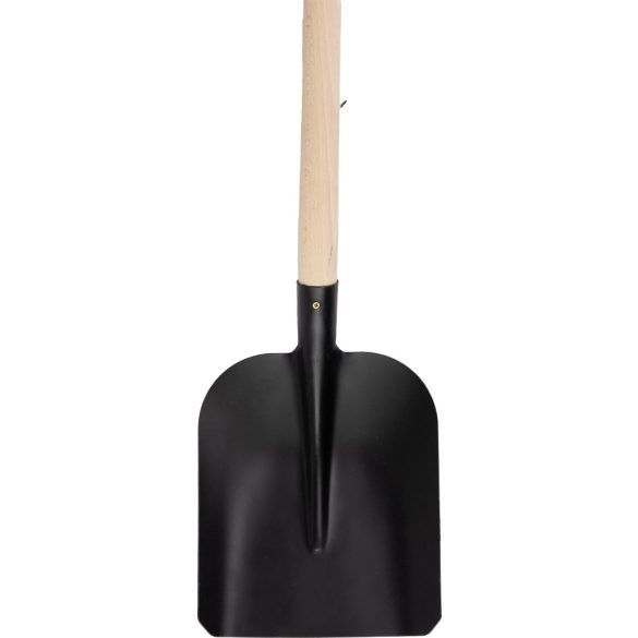 Lapát, Strend Pro Garden 714-12, fekete, 28 x 23,5 cm, acél fej, fa nyél, egyenes